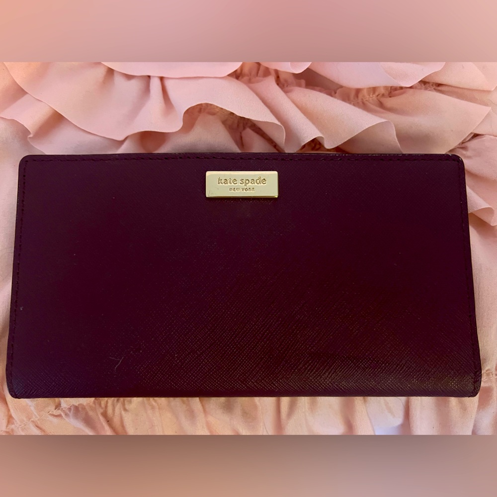 Kate Spade Purple Wine Wallet
